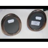 A pair of 11cm oval 'Concorde' photo frames