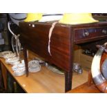 A 19th century mahogany Pembroke table with drawer