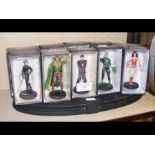 A selection of 10 boxed DC figures with stand, inc