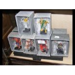 A selection of 10 boxed Marvel figures with stand