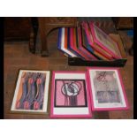 A selection of framed and glazed prints in multi-c