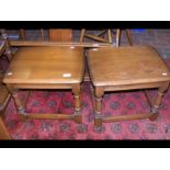 A pair of Ercol occasional tables