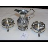 A pair of silver salts, together with a silver cre