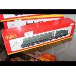 A boxed Hornby locomotive and tender R2218