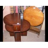 An Art Deco occasional table, together with a ca