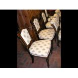 The matching set of four drawing room chairs