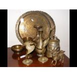 Various collectable metal ware