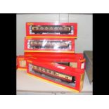 Five boxed Hornby carriages