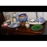 A medley of oriental ceramics and other collectabl