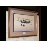 IVAN BERRYMAN - original painting of biplane