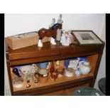 A Beswick horse, Doulton tankard etc