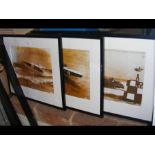 Four modern Beken & Son photographic re-prints inc