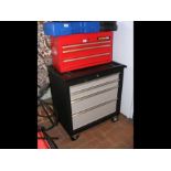 A new three drawer Workzone tool chest together wi