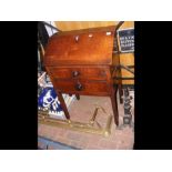 A country oak fall front bureau