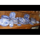 A suite of Copeland Spode Italian blue and white s
