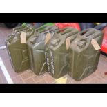 Four jerry cans