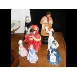 A Royal Doulton figurine 'Lambing Time' together w