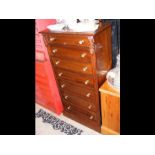 A seven drawer reproduction Wellington chest - wid