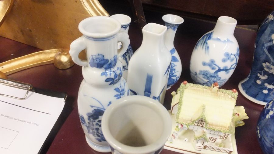 An assortment of blue and white oriental ware, tog - Image 2 of 22