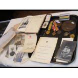 Selection of war medals - First World War - to Pri