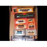 Various boxed Hornby and other rolling stock