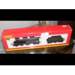 A boxed Hornby locomotive and tender R2181