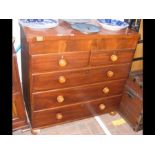 A 19th century chest of drawers