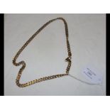 A 9ct chain link gents necklace