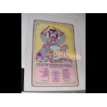 An original 1970 Isle of Wight Festival poster