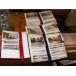 Four albums of vintage postcards relating to The I