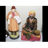 A Royal Doulton figure 'Lambing Time', together wi