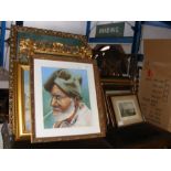 A collection of various gilt framed and other pict