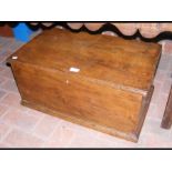 An old wooden bible box - 64cms