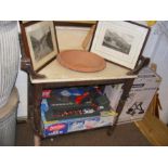 Victorian painted pine washstand with terracotta b