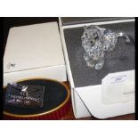 A boxed Swarovski crystal Inspiration Africa lion