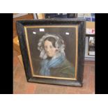 A pastel portrait of Victorian lady - 50cm x 40cm