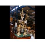 A pair of decorative French candelabra - 88cms hig