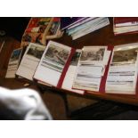 Four albums of vintage postcards relating to The I