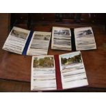 Three postcard albums containing vintage Isle of W