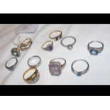 A selection of dress rings