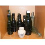 A quantity of old bottles, mostly Isle of Wight