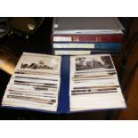 Five albums of vintage postcards relating to The I