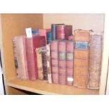 A collection of vintage novels and other volumes