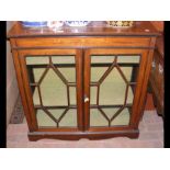 A Victorina two door display cabinet - 90cms