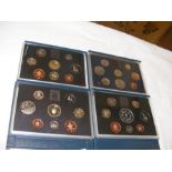 A 1983 proof coin collection together with three o