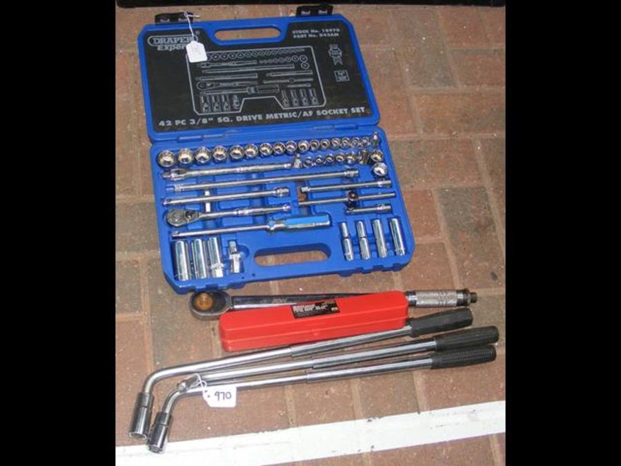 A new boxed socket set, together with socket wrenc