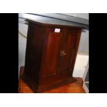 A Victorian mahogany two door smokers cabinet - 45