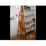 A variety of Artist's easels, paints, etc.