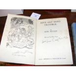A signed Enid Blyton book - Five get in to Trouble