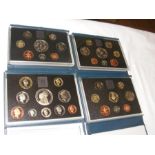 A 1993 proof coin collection, together with three